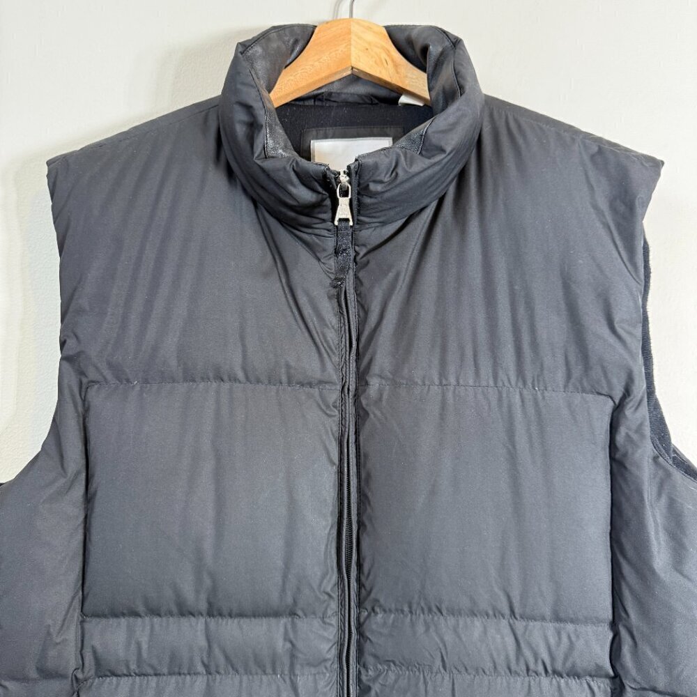 Alex Cannon Down Waterfowl Feather Puffer Vest Jacket Men's Large Black Full Zip - Picture 5 of 15